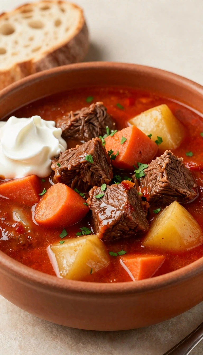 Authentic Hungarian-Style Beef Goulash Recipe