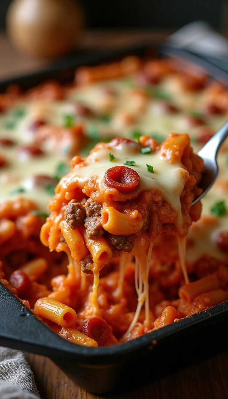 Hungry Boy Three-Meat Pasta Bake Recipe