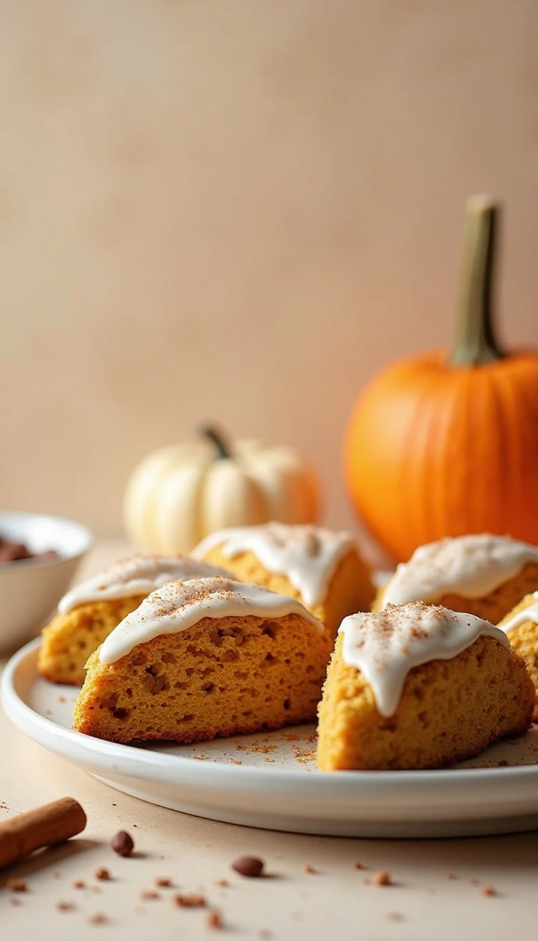 Easy Iced Pumpkin Scones Recipe (Starbucks Copycat)