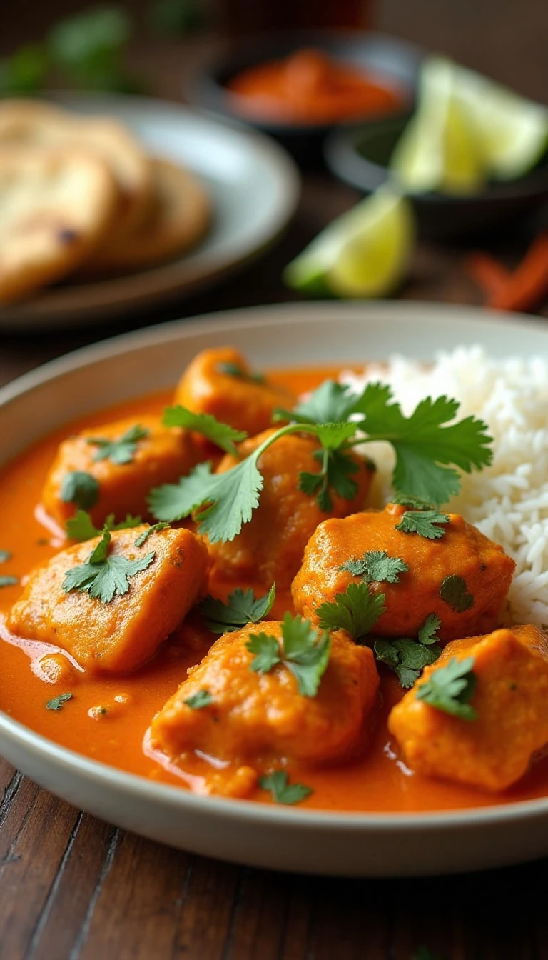 Easy Indian Butter Chicken Recipe with Creamy Tomato Sauce