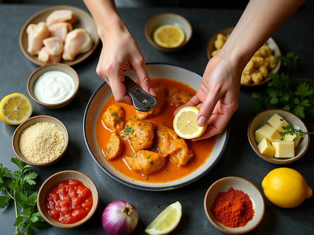 Ingredients for easy Indian butter chicken