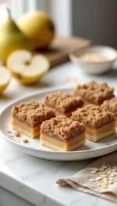 Insanely Good Pear Crumble Bars Recipe