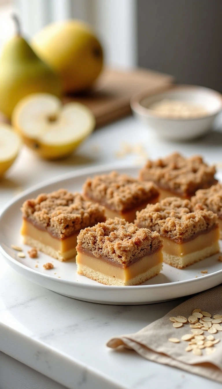 Insanely Good Pear Crumble Bars Recipe