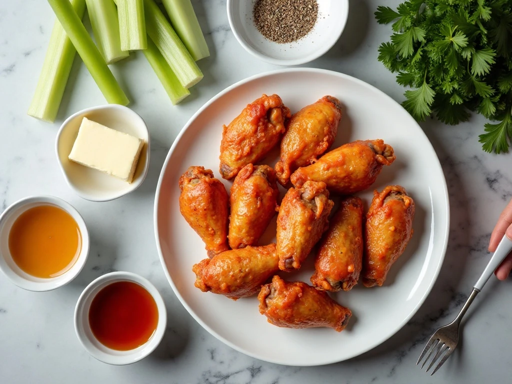 Ingredients for Instant Pot Buffalo chicken wings