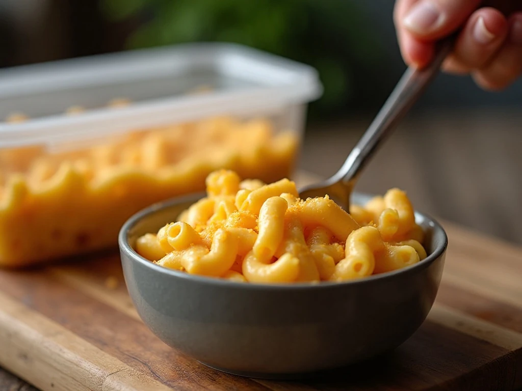 Stored and reheated Instant Pot mac and cheese