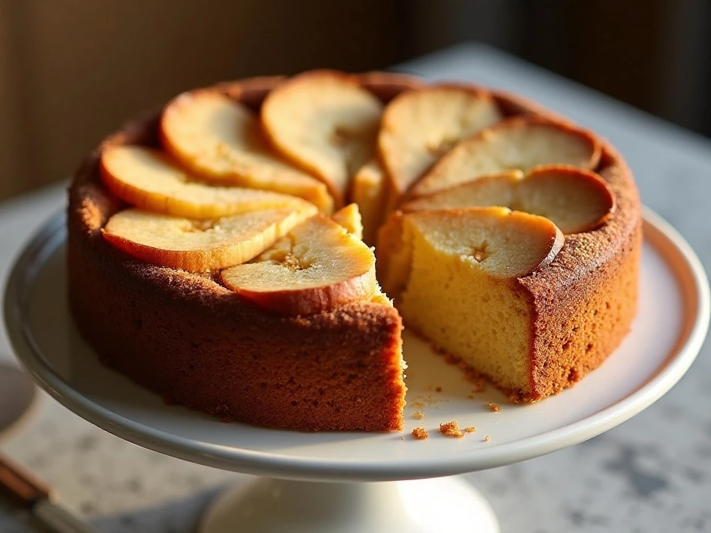Moist Weight Watchers Instant Pot apple cake with cinnamon and diced apples