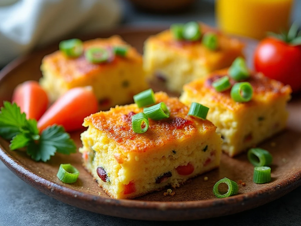 Final plated Instant Pot Weight Watchers breakfast casserole