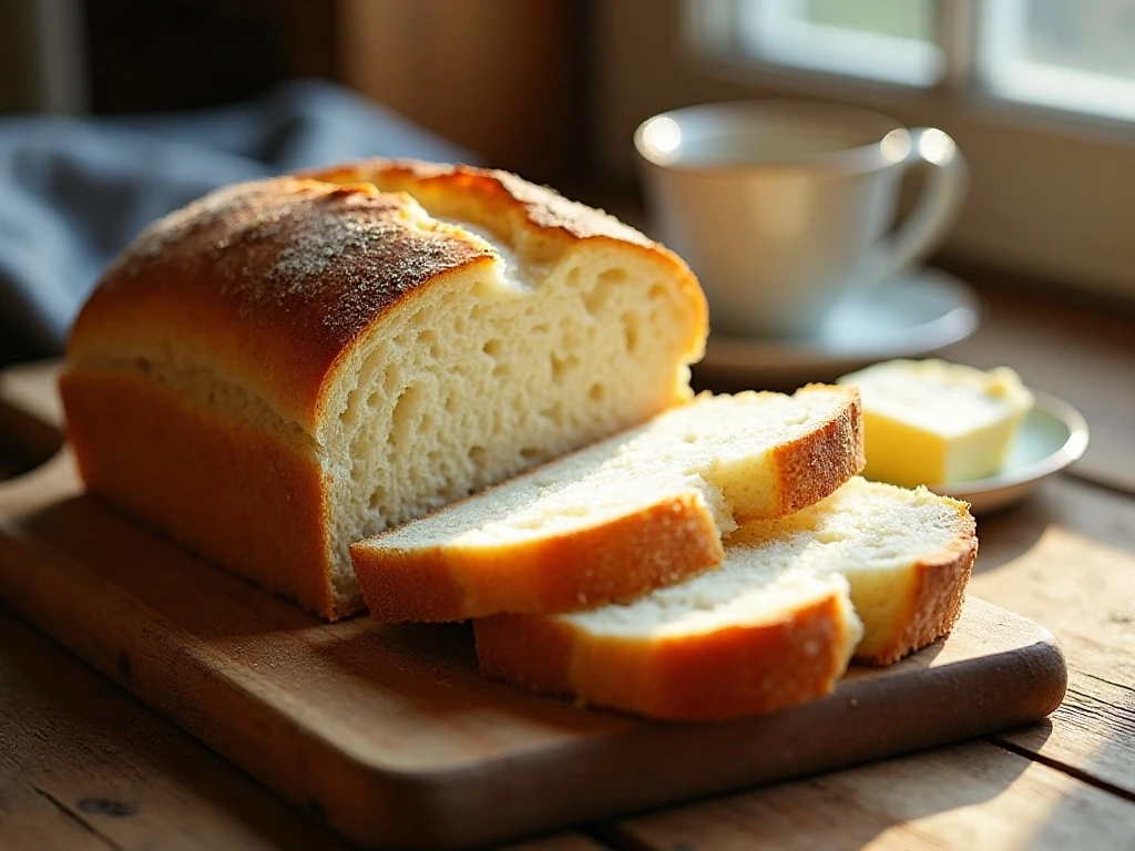Rustic Irish soda bread with a crisp golden crust and tender slices