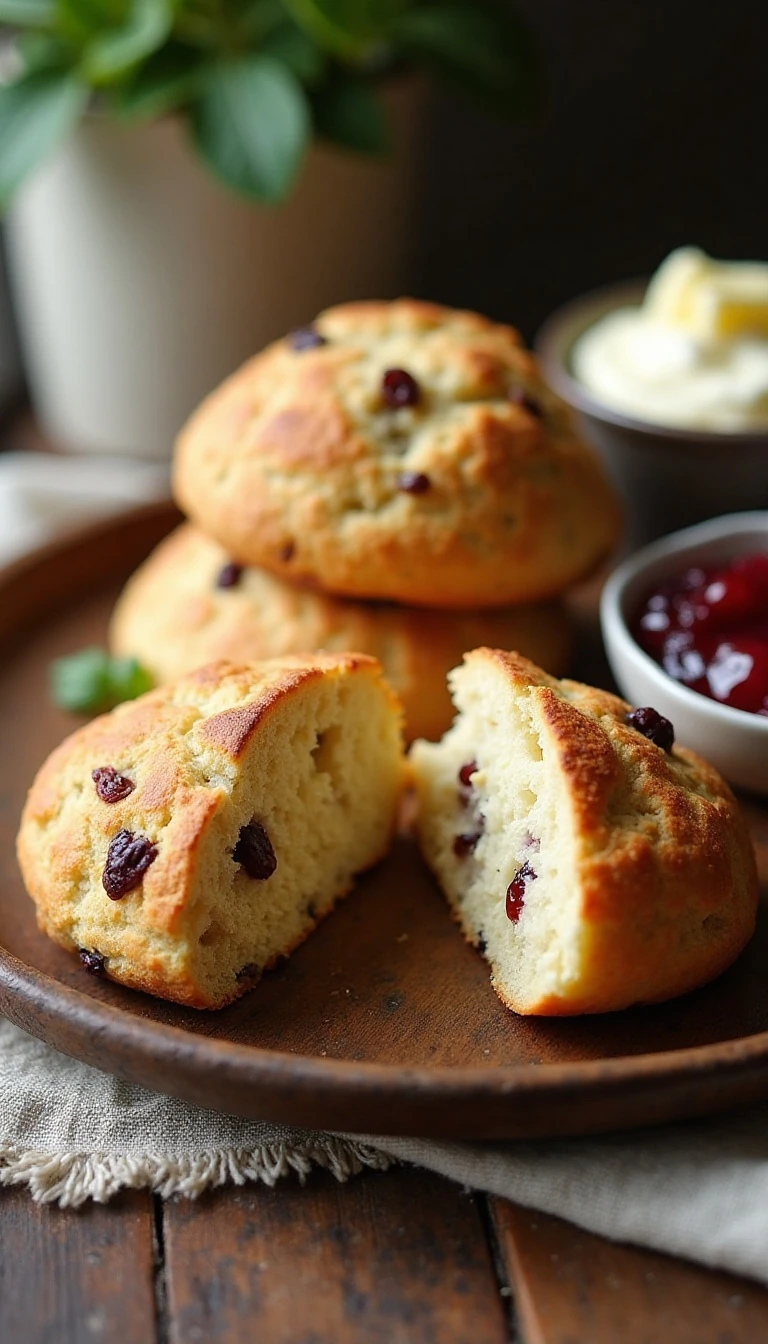 Easy Irish Soda Bread Scones Recipe with Raisins and Buttermilk
