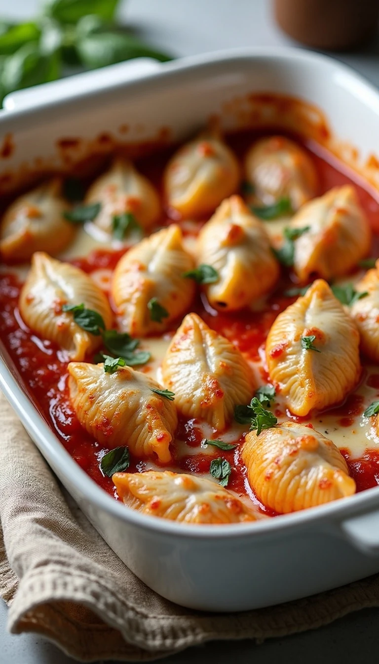 Irresistible Baked Stuffed Shells with Grilled Chicken Recipe