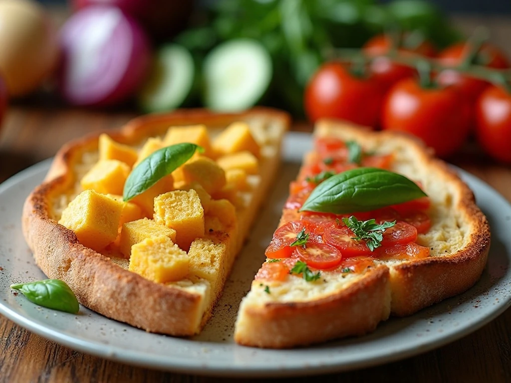 Toasted and traditional soaked bread options for panzanella