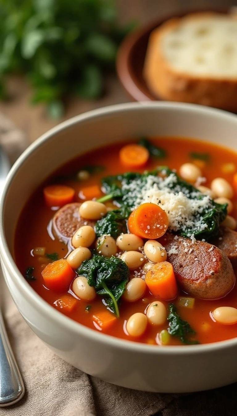 Easy Italian Sausage and Bean Soup Recipe