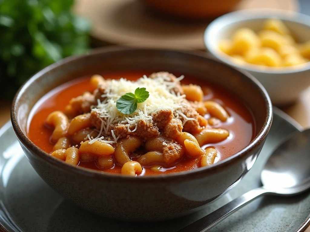 Make-ahead Italian turkey soup served with pasta and Parmesan