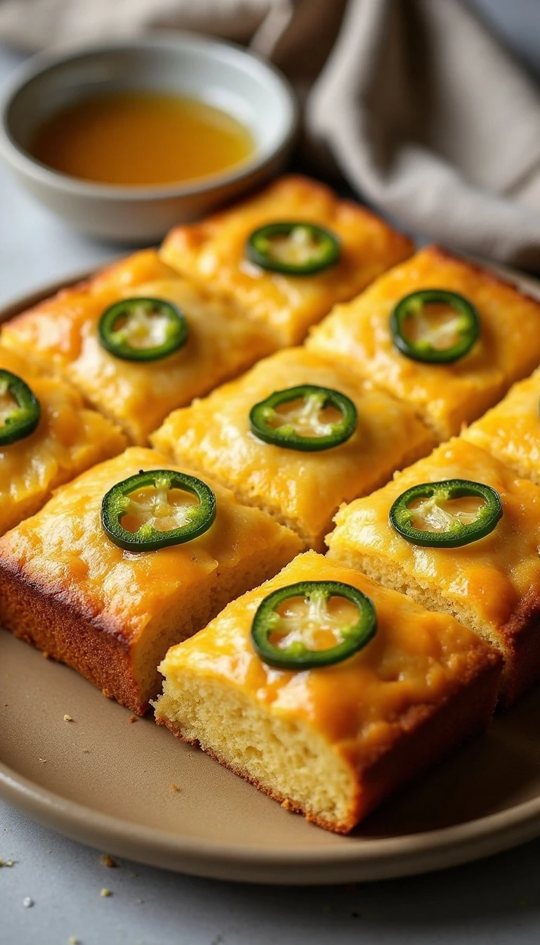 Easy Jalapeño Cheddar Cornbread Recipe