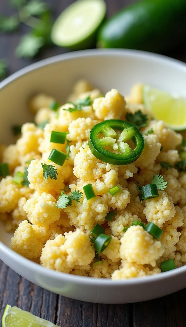 Easy Jalapeño Lime Cauliflower Rice Recipe