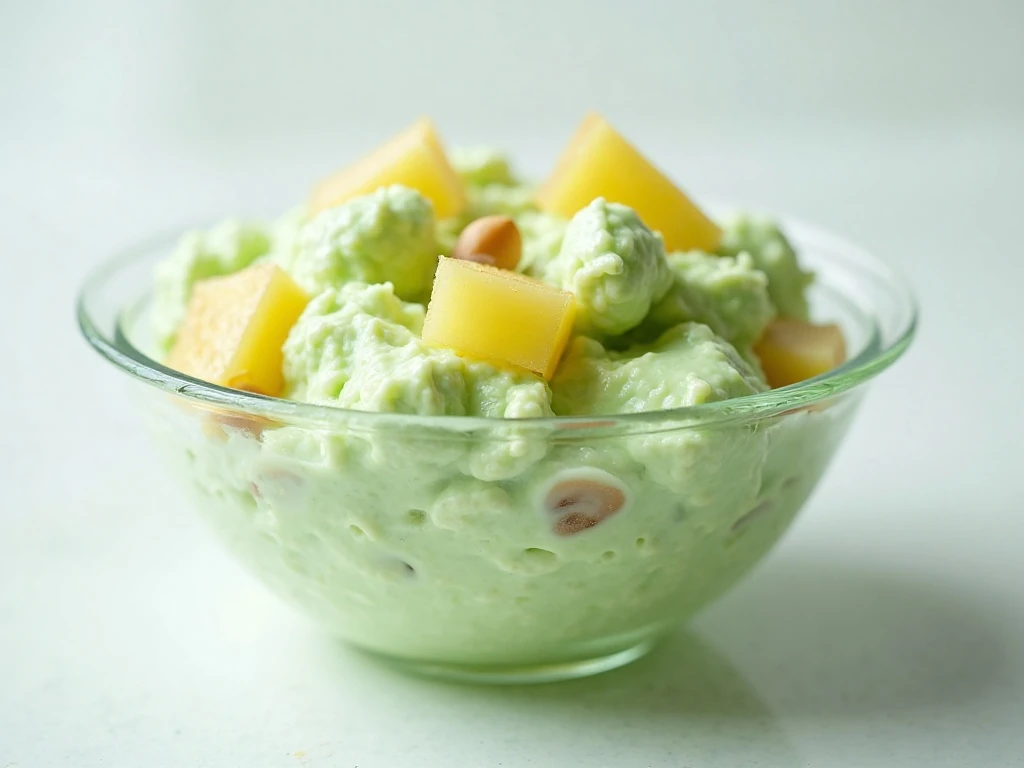 Finished easy lime Jello cottage cheese salad