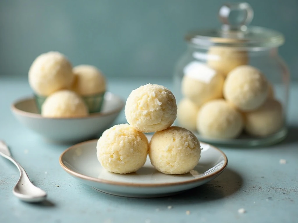 Chilled keto cheesecake fat bombs ready for storage or serving