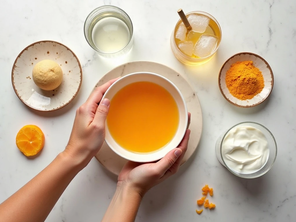 Ingredients for sugar-free orange tangerine jello whips