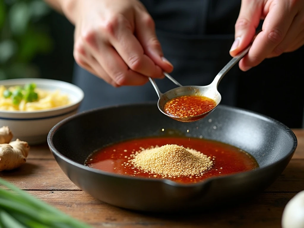 Toasting sesame seeds for a more aromatic keto sesame chicken