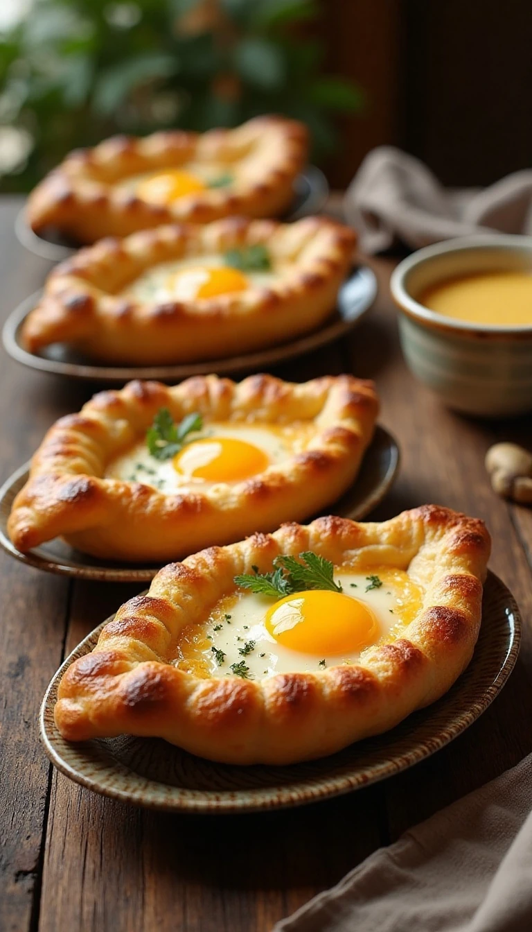 Authentic Georgian Khachapuri Recipe: Adjaruli Cheese Bread with Egg and Butter