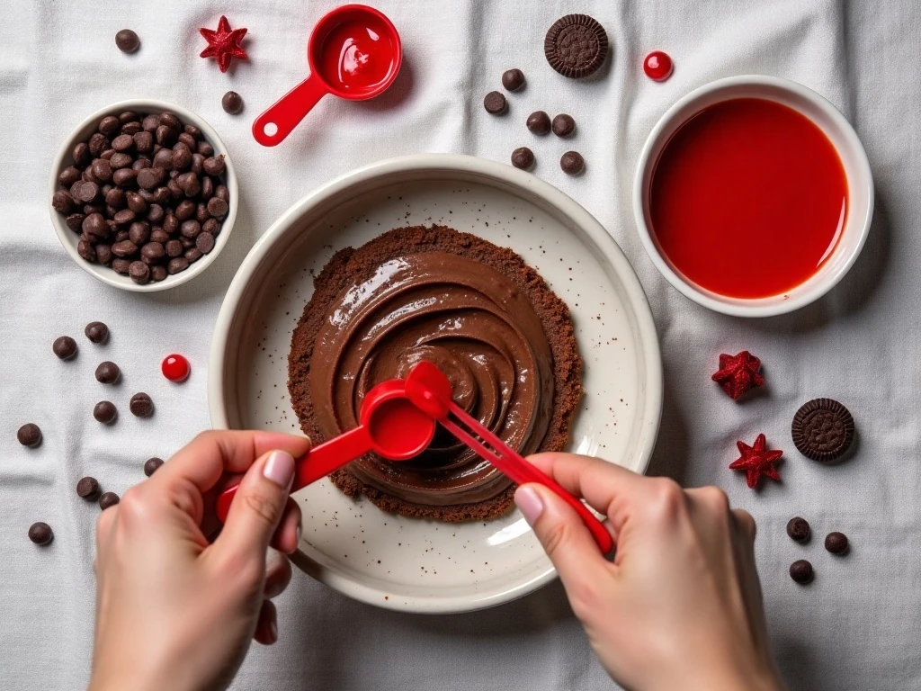 Ingredients for ladybug picnic cupcakes