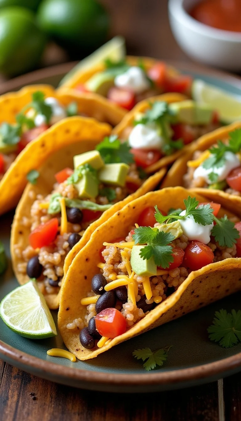 Easy Leftover Rice Tacos Recipe with Crispy Black Beans and Cheese