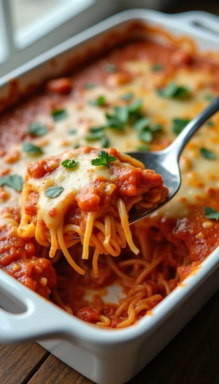Easy Leftover Spaghetti Casserole Recipe for a Cozy Family Dinner
