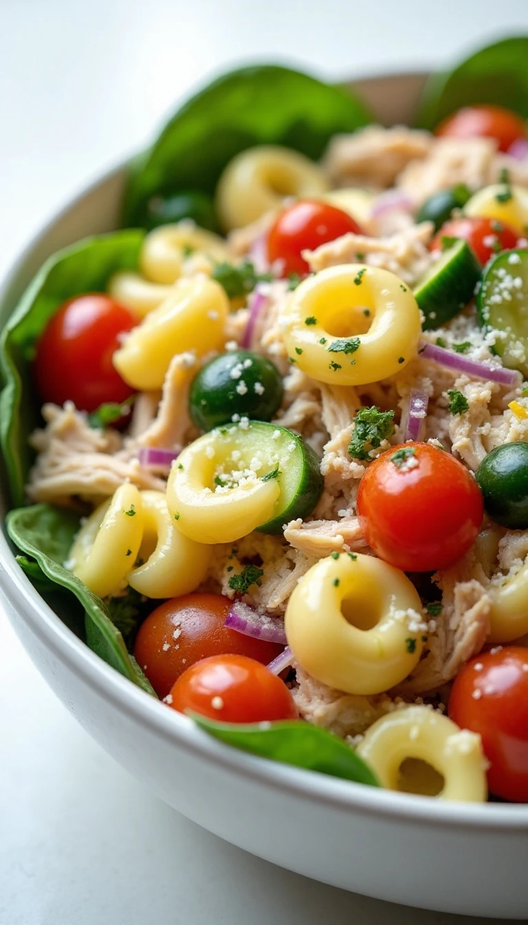 Easy Lemon Chicken Tortellini Salad Recipe