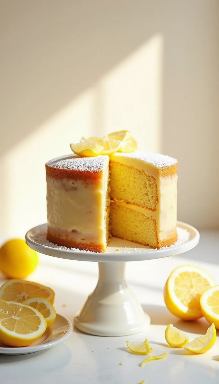 Light and Fluffy Lemon Chiffon Cake Recipe