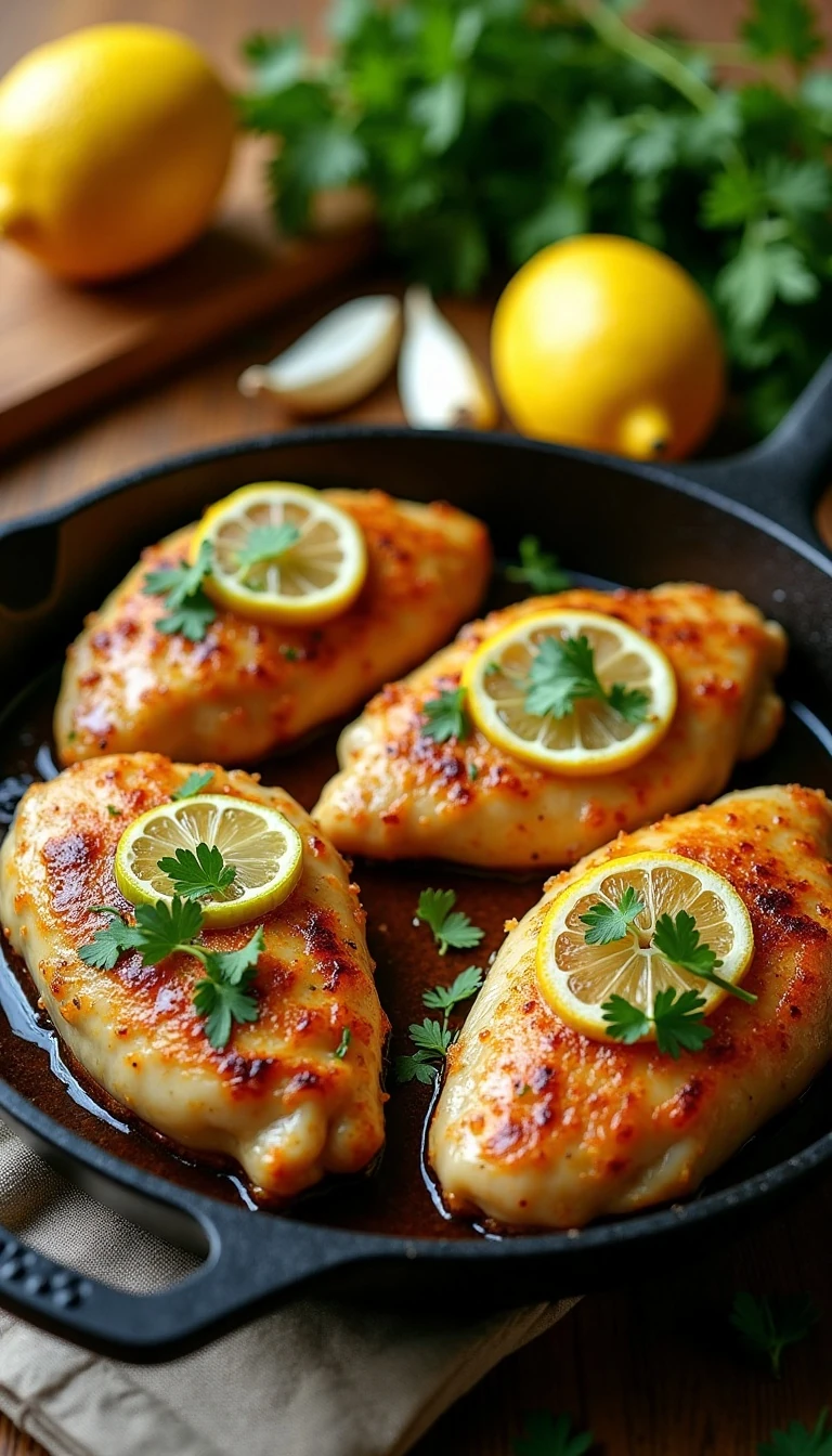 Zesty Lemon Lime Cilantro Cast Iron Chicken Recipe