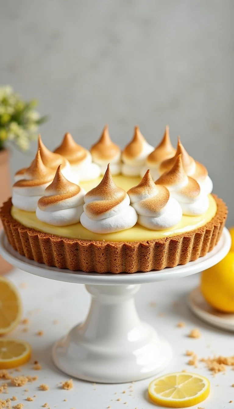 Lemon Meringue Pie With a Graham Cracker Crust Twist