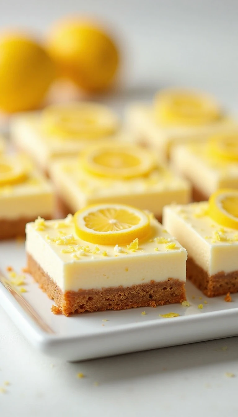 Lemonade Cheesecake Bars Recipe: Bright, Creamy & Easy