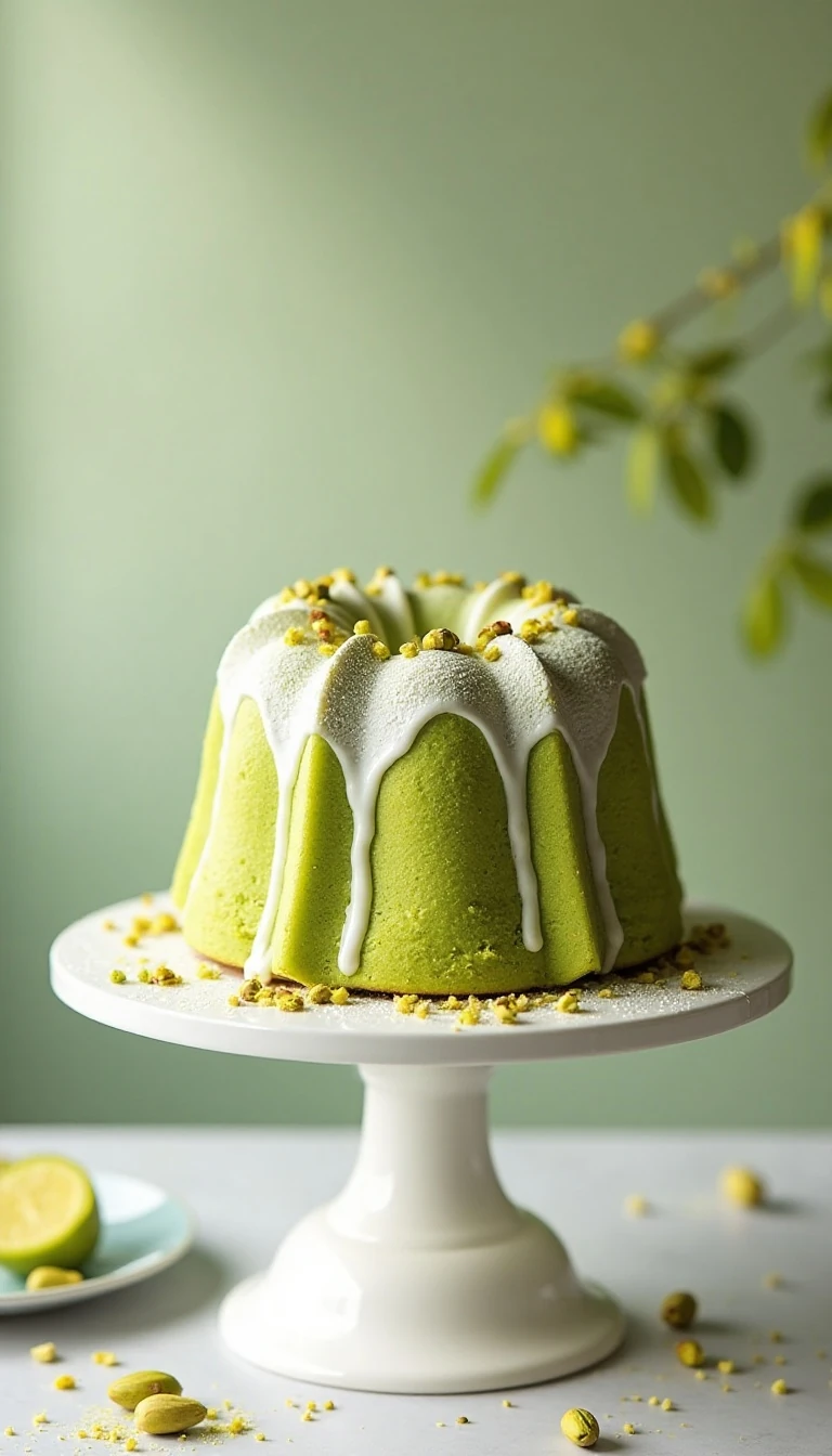 Light and Fluffy Pistachio Bundt Cake Recipe