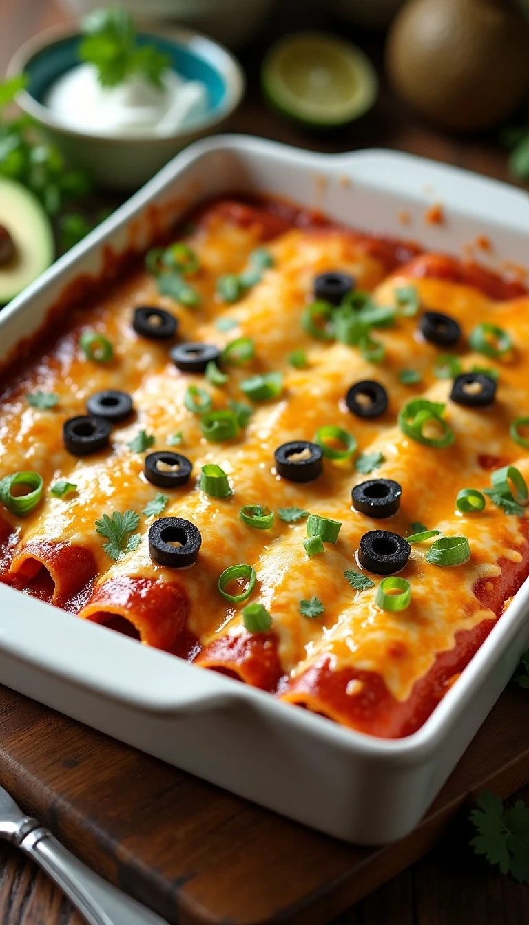 Easy Loaded Chicken Enchiladas Recipe with Beans, Corn, and Cheese