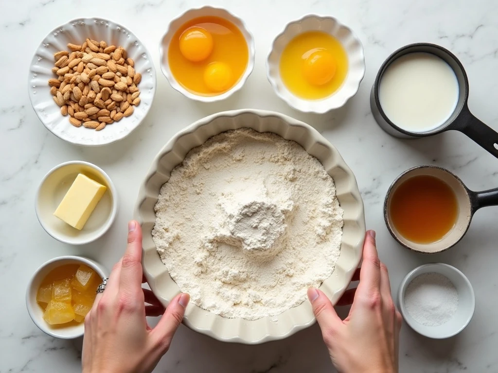 Ingredients for sugar-free low-carb banana cream pie