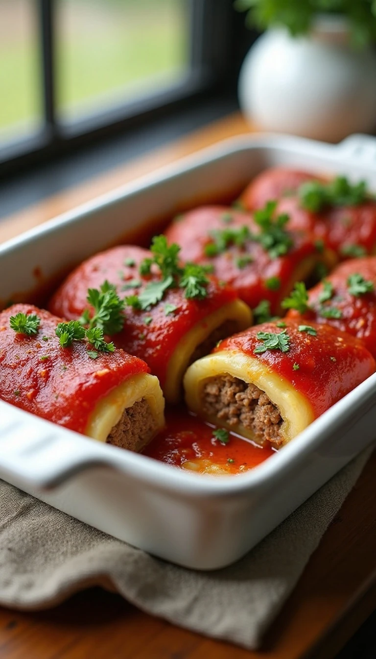 Easy Low-Carb Cabbage Rolls Recipe with Beef, Pork, and Cauliflower Rice