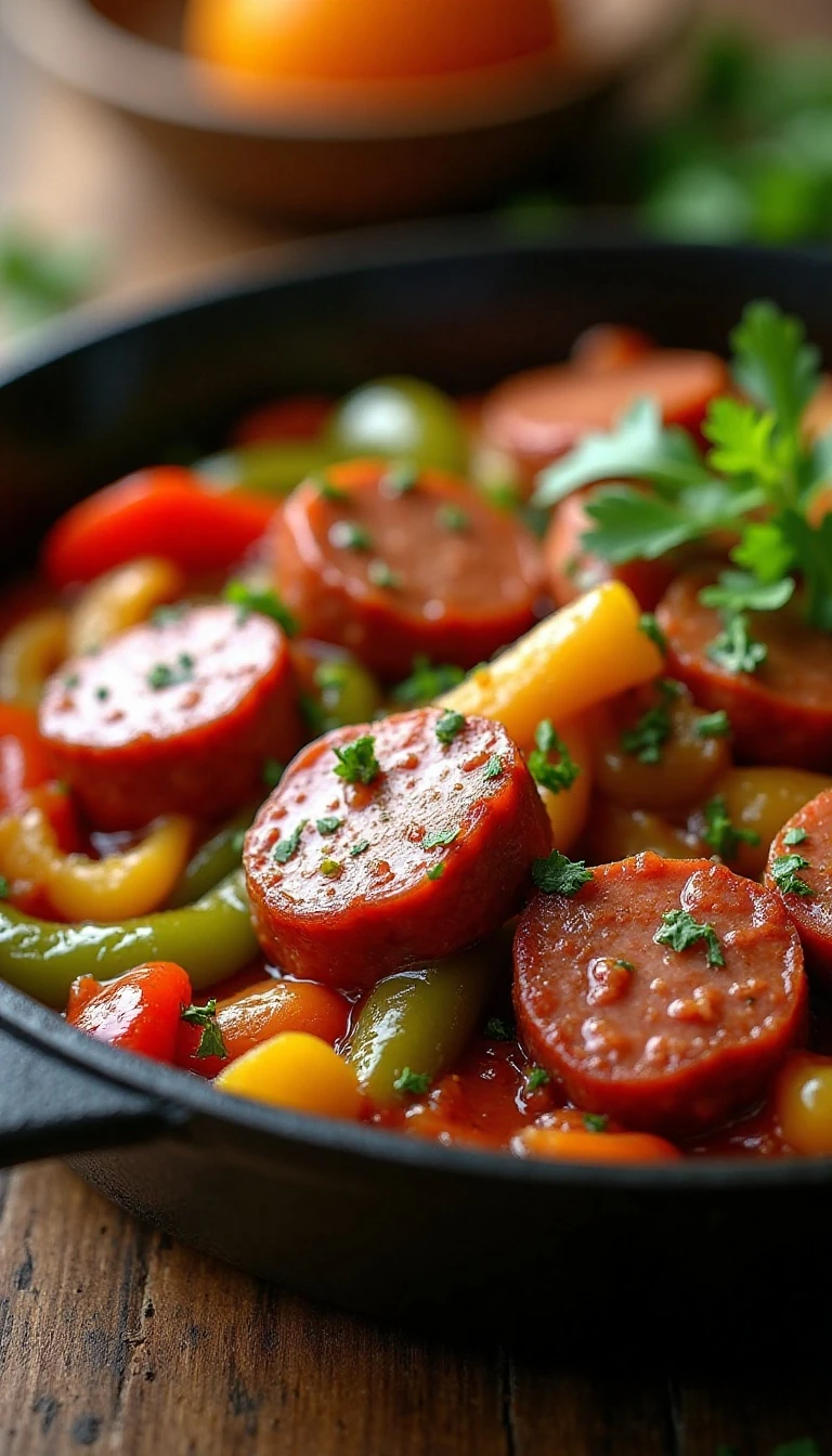 Low-Carb Sausage, Peppers, and Onions Recipe