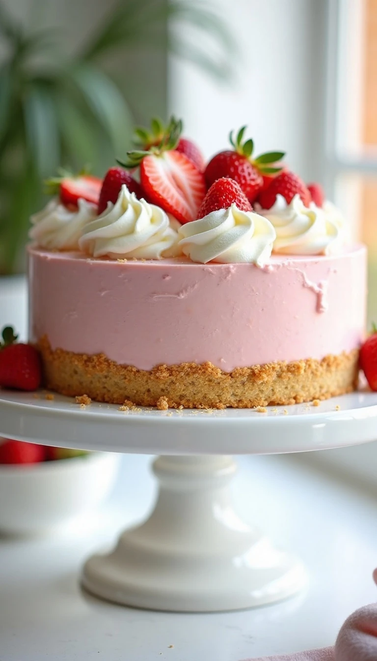 Low-Carb Strawberry Jello Cream Pie Recipe