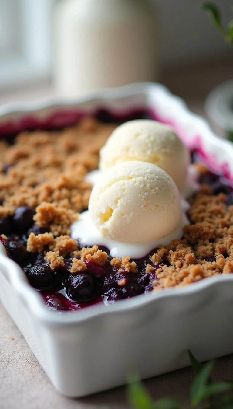 Deliciously Easy Blueberry Crisp Recipe