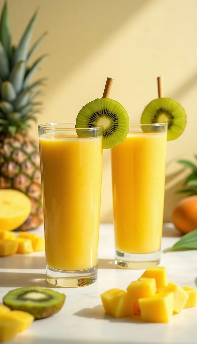 Mango Pineapple Kiwi Smoothie: A Tropical Favorite
