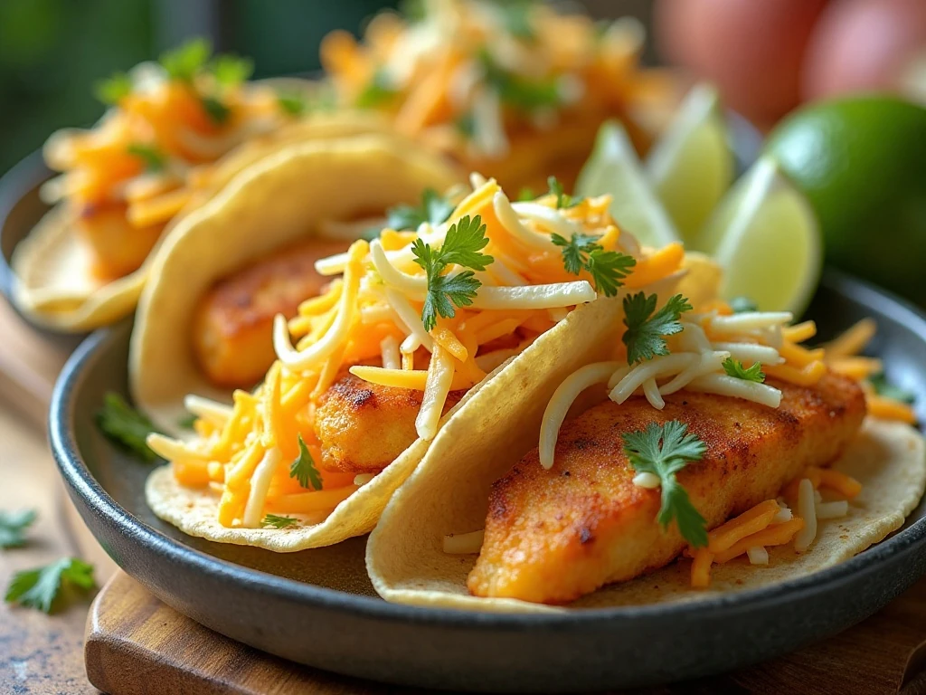 Fresh mango slaw served beside tacos