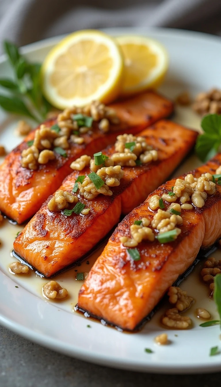 Air Fryer Maple Walnut Salmon Recipe