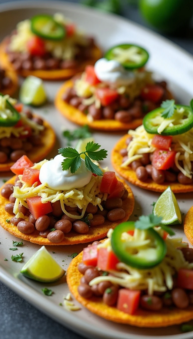 Easy Meatless Baked Tostadas Recipe
