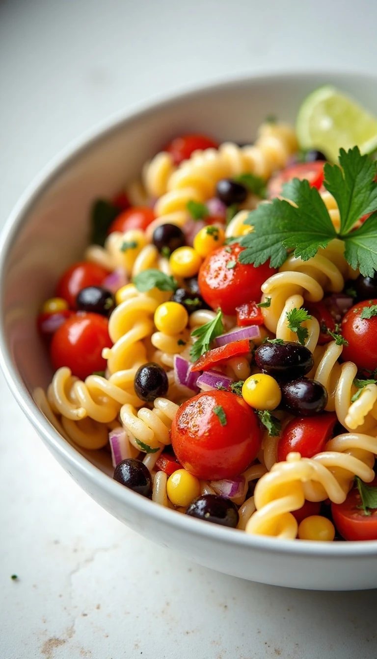 Easy Zesty Mexican Pasta Salad