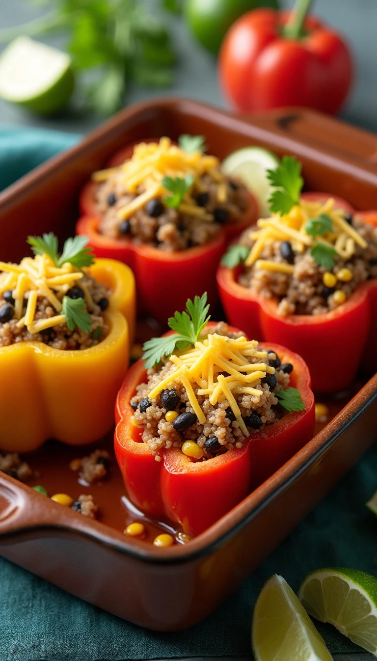Mexican Quinoa-Stuffed Peppers Recipe Made Easy