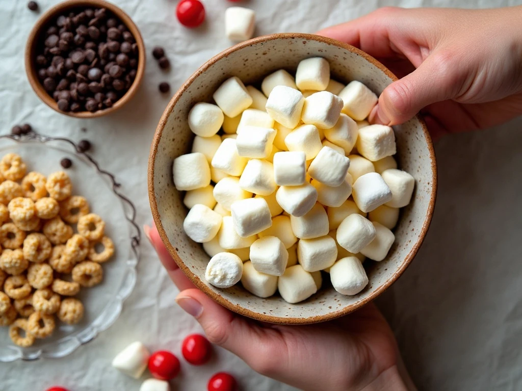 Ingredients for mouse Rice Krispie treats