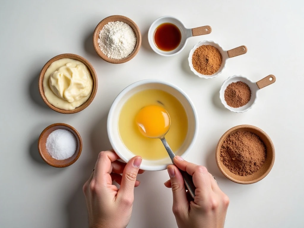 Ingredients for a 5-minute microwave keto mayonnaise cake