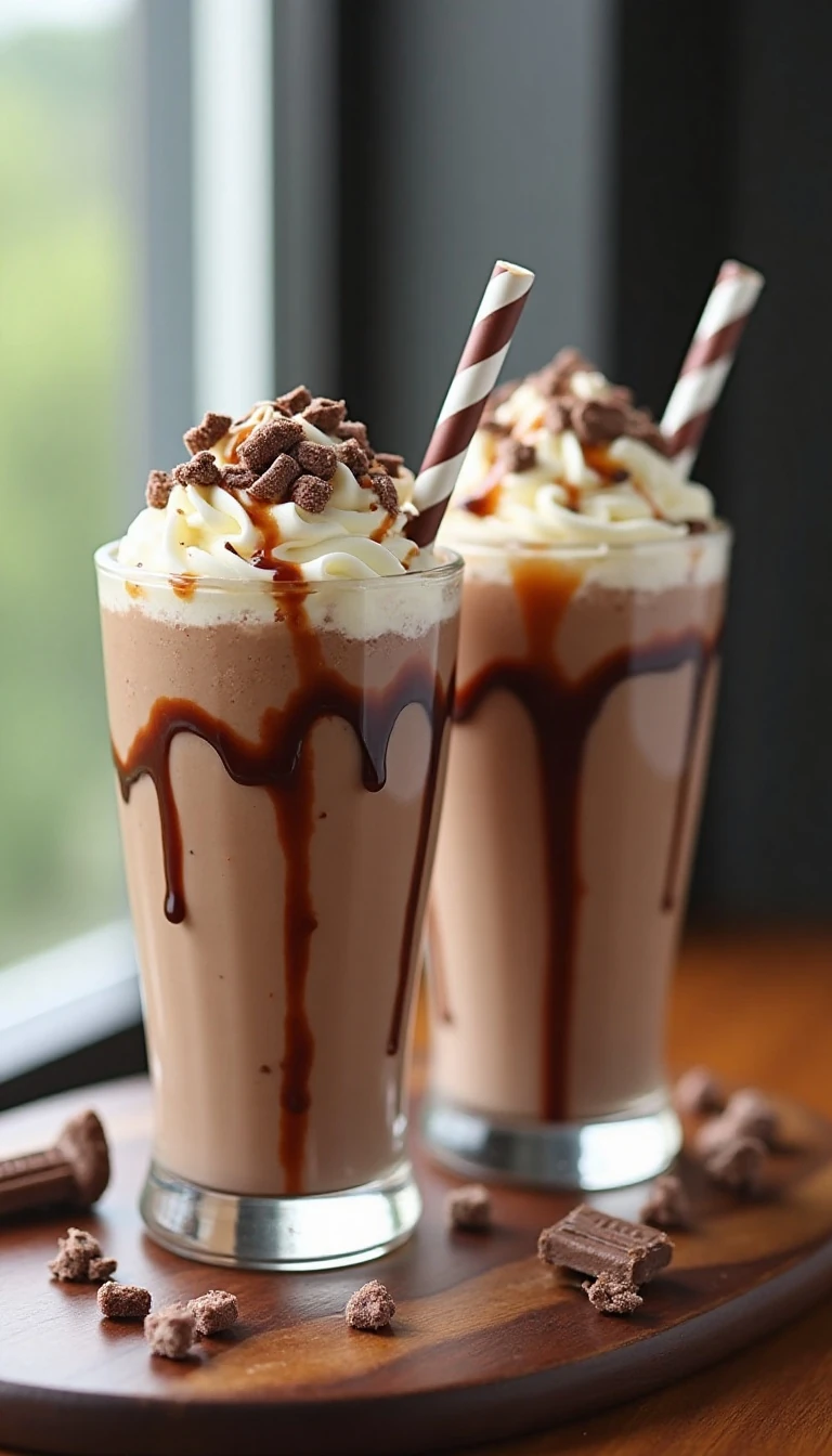 Creamy Milky Way Chocolate Milkshake Recipe