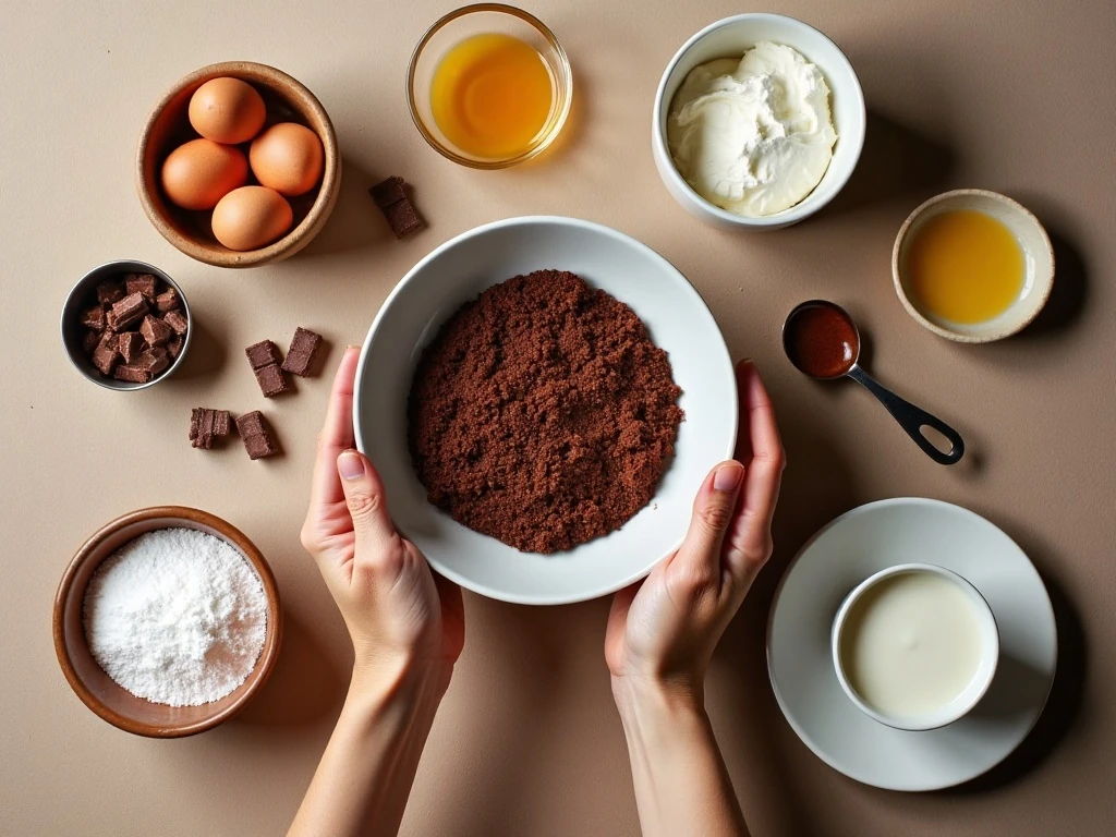 Ingredients for Milky Way cupcakes and candy-bar frosting