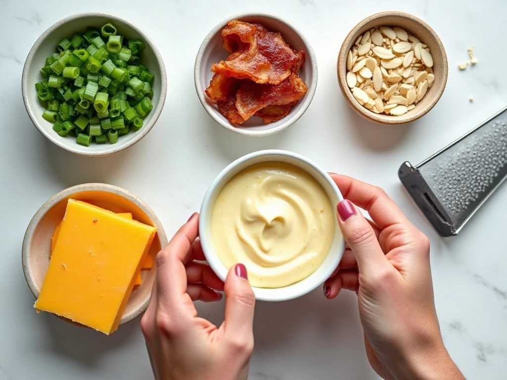Five ingredients for homemade Million Dollar Dip
